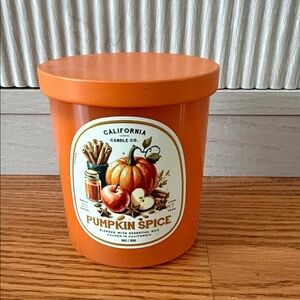 Pumpkin spice candle